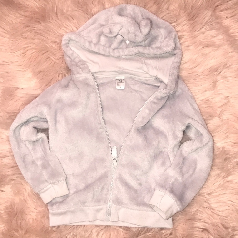 Carters Gray Fuzzy Sweater ❌ CLEARANCE ❌